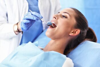 A patient being prepared for wisdom tooth extraction